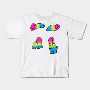 Fun Bun: Pan Pride Lop Kids T-Shirt